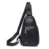 Nuova Borsa Petto da Donna alla Moda con Texture Borsa a Tracolla in Morbida Pelle Zaino Business Casual Borsa per Cellulare