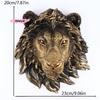 M-Animal Head Wall Statue Resin Lion Head Wall Decor for Vintage Home Living Room Bedroom Decoration Unique Art Sculpture