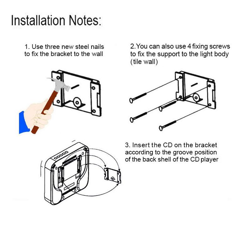 LED ekranlı Bluetooth CD Çalar (Şarj fonksiyonu olmadan)