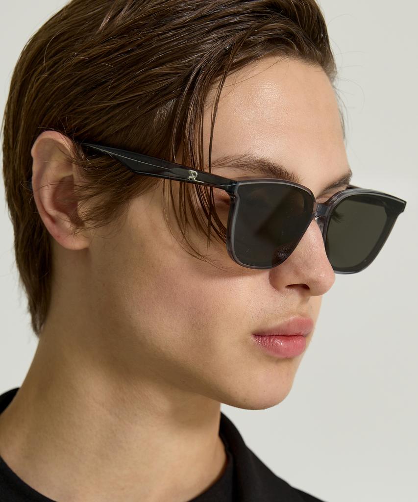 Likkeullou Rc Acetate Rlogo Sunglasses Gray