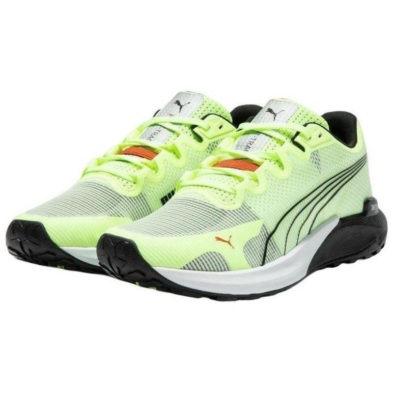 Puma Fast-Trac Nitro Men Comfort Fabric Anti-slip Wear-resistant Low Top Casual Running Shoes Green Black 377044-08