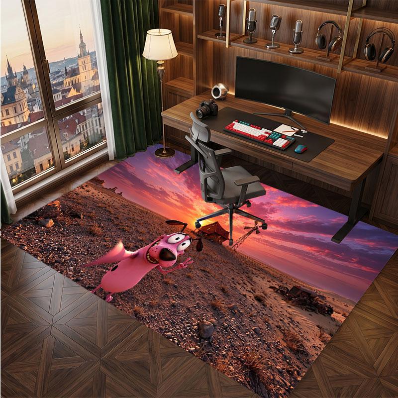 Courage the Cowardly Dog Rug Soft Thick Non Slip Floor Carpet for Bedroom Living Room Home Decor