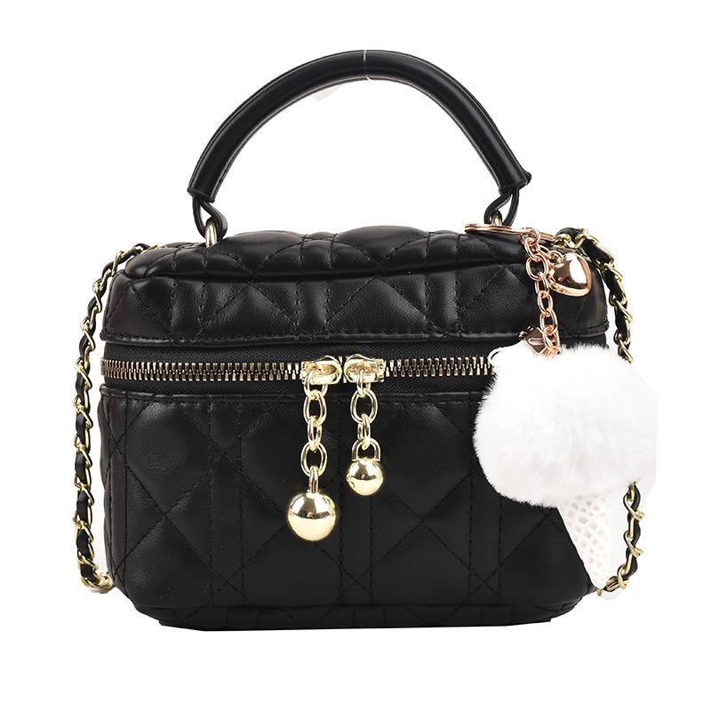 Nešiojamas mažas kvadratinis krepšys moterims, 2023 m. vasara, nauja madinga deimantinė grandinėlė, nišinės tekstūros krepšys, tinkantis