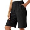 Women's Casual Five-Quarter Pants Color, Straight-Leg, For Home Use
