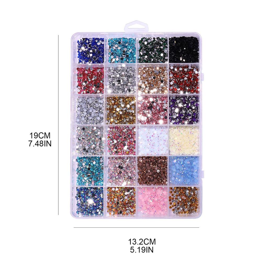 Mixed Color Nail Rhinestones Gems Nail Art Stone Diamante Fashion Glitter Jewels