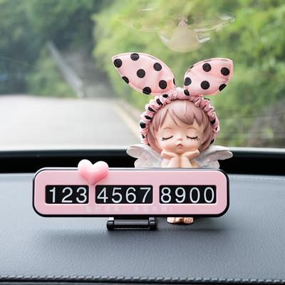 Creative Car Temporary Parking Number Plate Mobile Phone Plate Parking Assistance Cute Transfer Card Giving A Birthday Gift