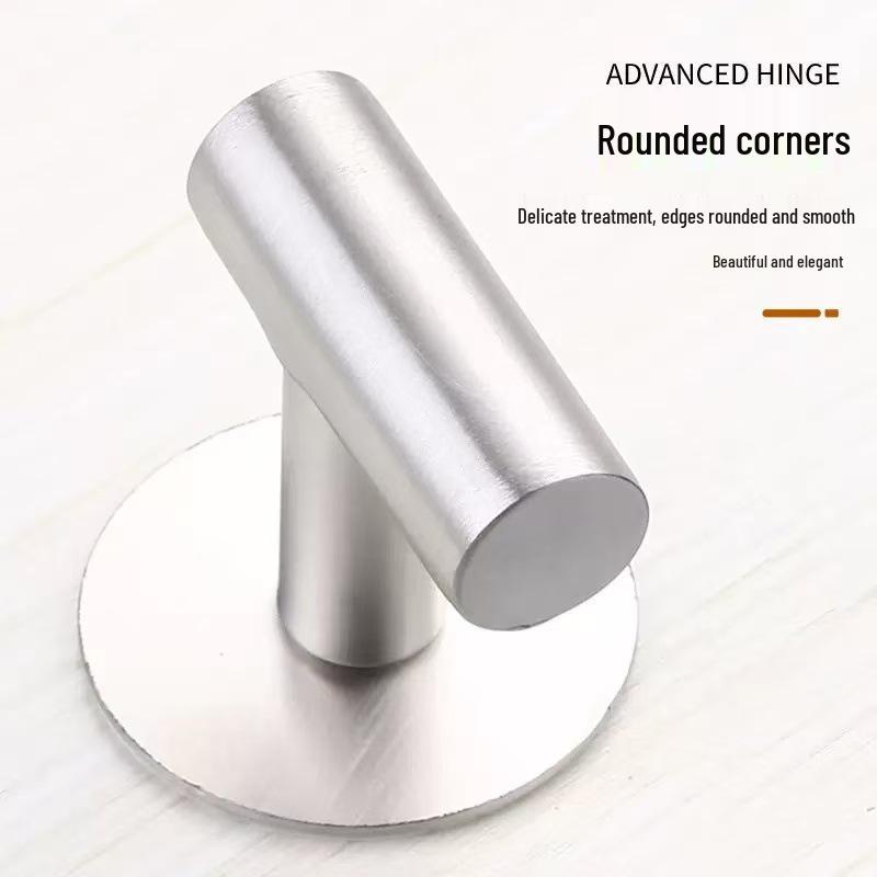 Självhäftande väggmonterad Kläd- och Hattkrok i Rostfritt Stål för Badrum