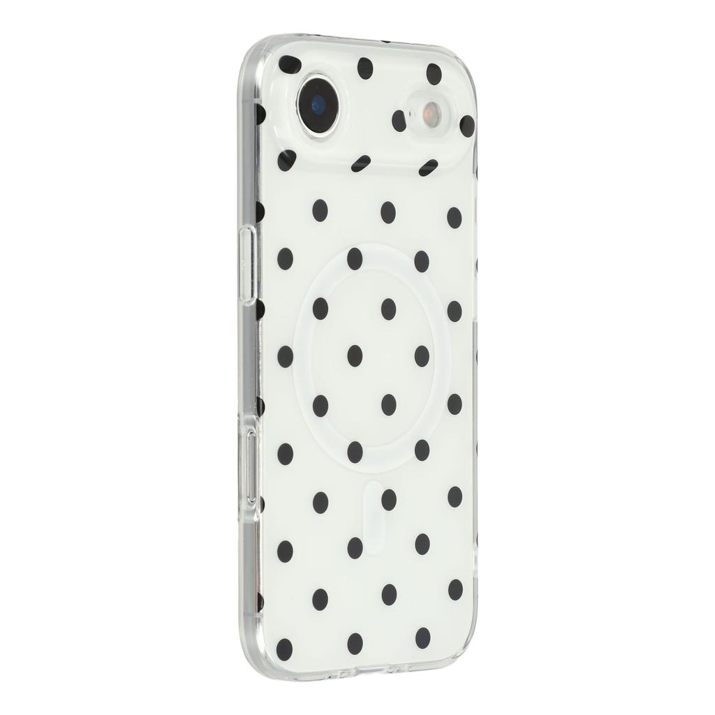 For iPhone Air Case Polka Dot Pattern TPU + PC Phone Cover Compatible with MagSafe