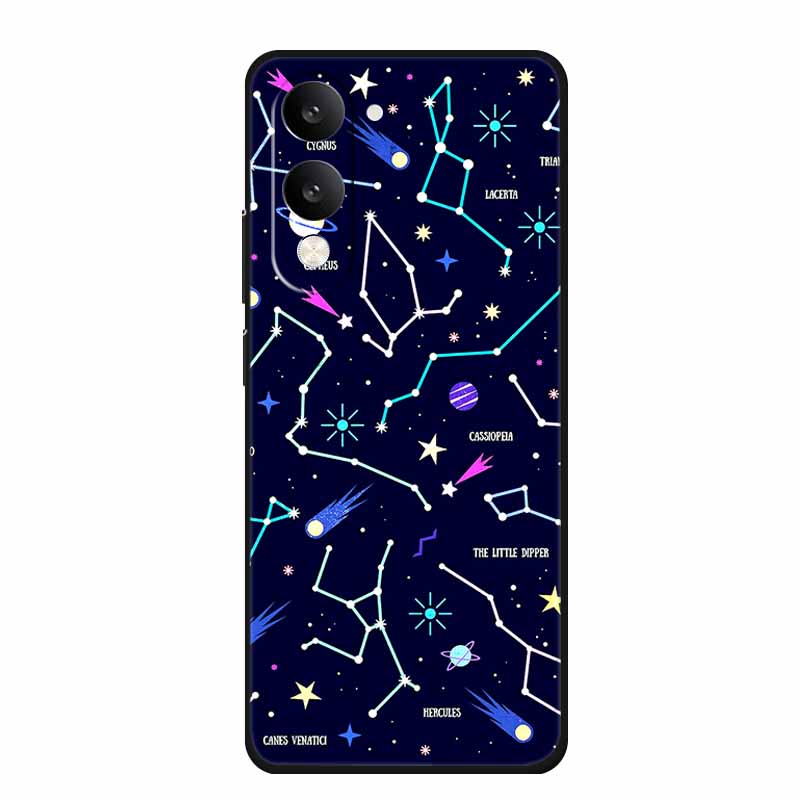 Phone Case For Vivo T4 Lite 5G Soft Silicone Cover Black TPU Cases For Vivo T 4Lite T 4 Lite Funda Back Protective Para Bumper