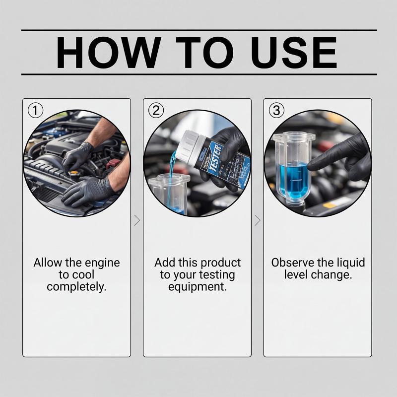 100Ml Cylinder Head Gasket Tester Fluid Coolant Leak Check Liquid Precise Fits All Car Models For Auto Repair Maintenance
