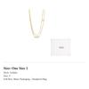 DIOR Metal, White Crystal Necklaces Women's Gold 106964268