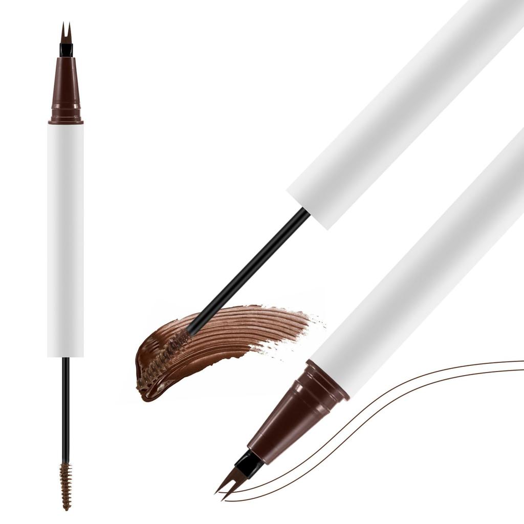 Boobeen Eyebrow Pen with Color Eyebrow Waterproof Eyebrow Pencil and Eyebrow Mascara Full Volume Eyebrow Makeup Dual-Ended Gel, Kit,