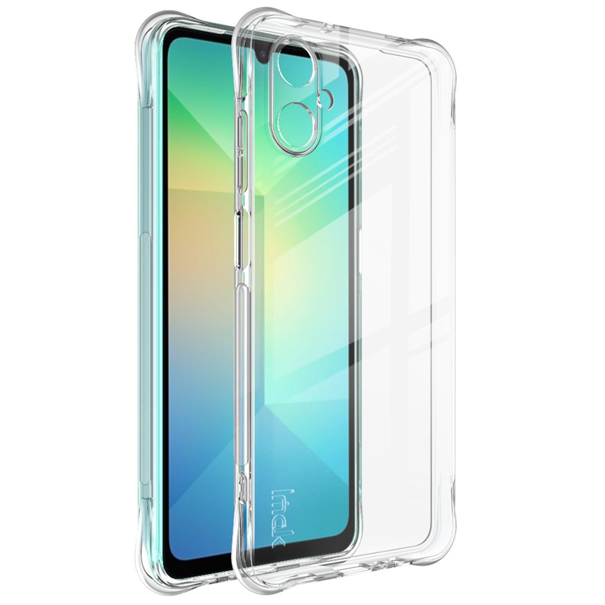 Для Samsung Galaxy A06 5G Чехол для телефона IMAK Ударопрочный мягкий чехол Samsung Galaxy A06 5G прозрачный белый