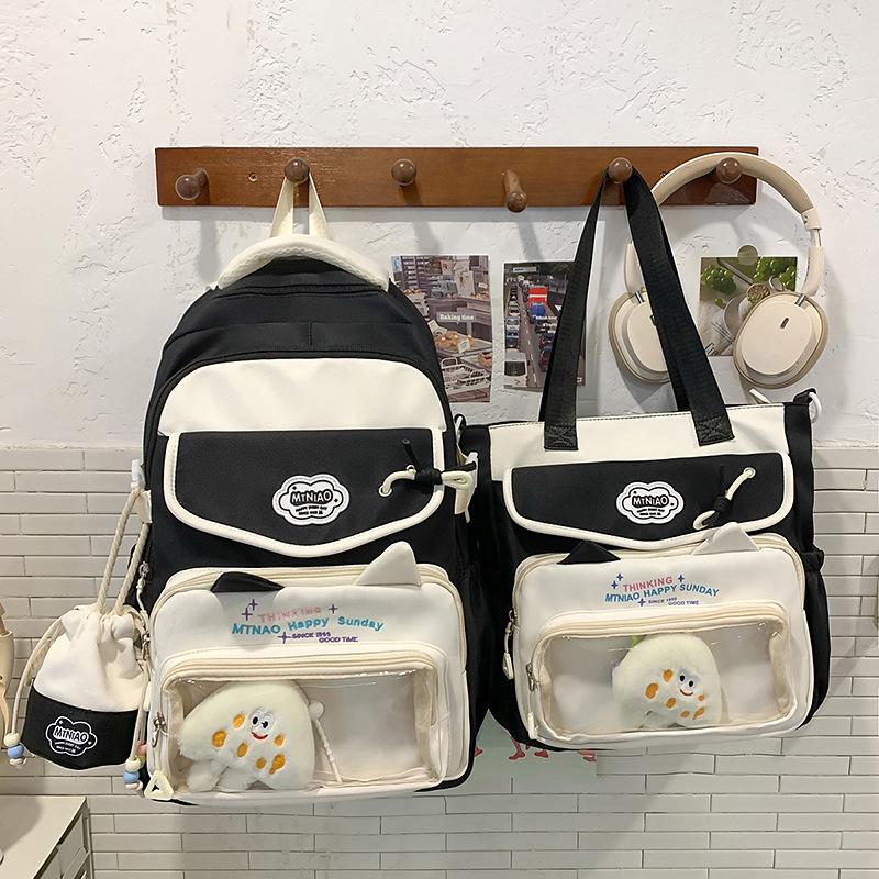School Bag High Value Ins Junior High School Girls High School Students Large Capacity Cute Pain Dopamine Back