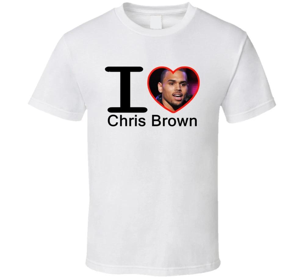 I Heart Love Chris Brown T Shirt S