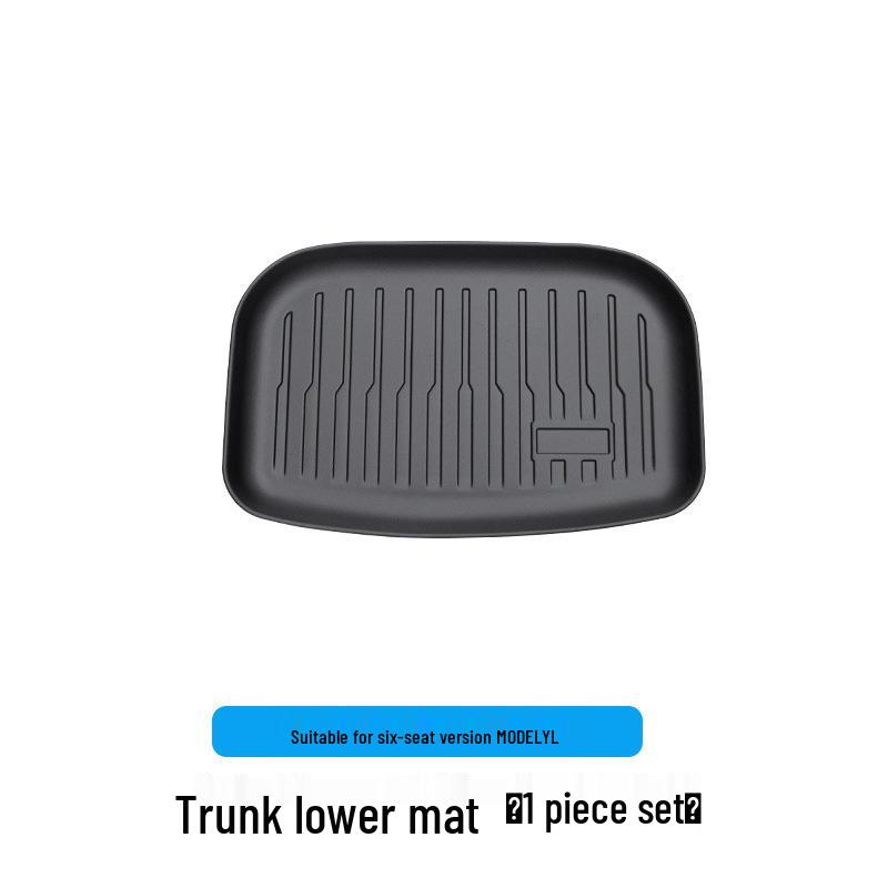 Tesla Model Y 6-Seater Trunk & Backseat Mats - Front, Rear, and TPE Backrest Pads