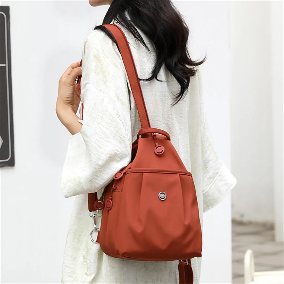 Small Bag New Commuting Leisure Backpack Lightweight Multi-Pocket Student School Backpack Cycling Shoulder Crossbody Bag