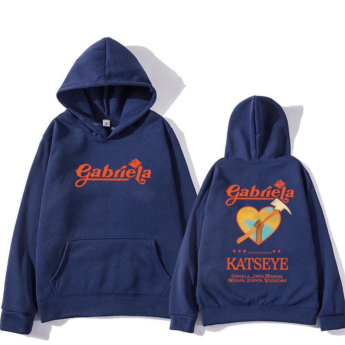 

Katseye Gabriela fashion Graphics Hoodie Men Women 2025 clothes Hip Hop streetwear Fleece Long sleeve vintage Hooded sweatshirts 3XL