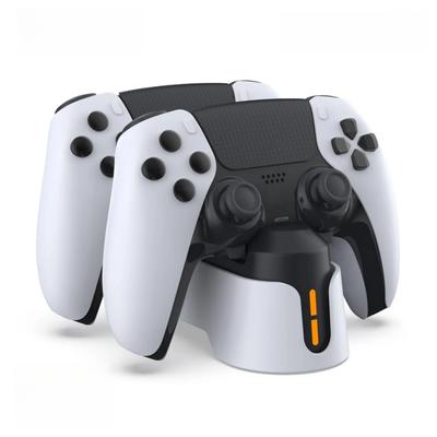 Para PlayStation 5 Base de Carga Doble para Mando de PS5 con Luz Indicadora de Carga de Dos Colores y Cable de Carga