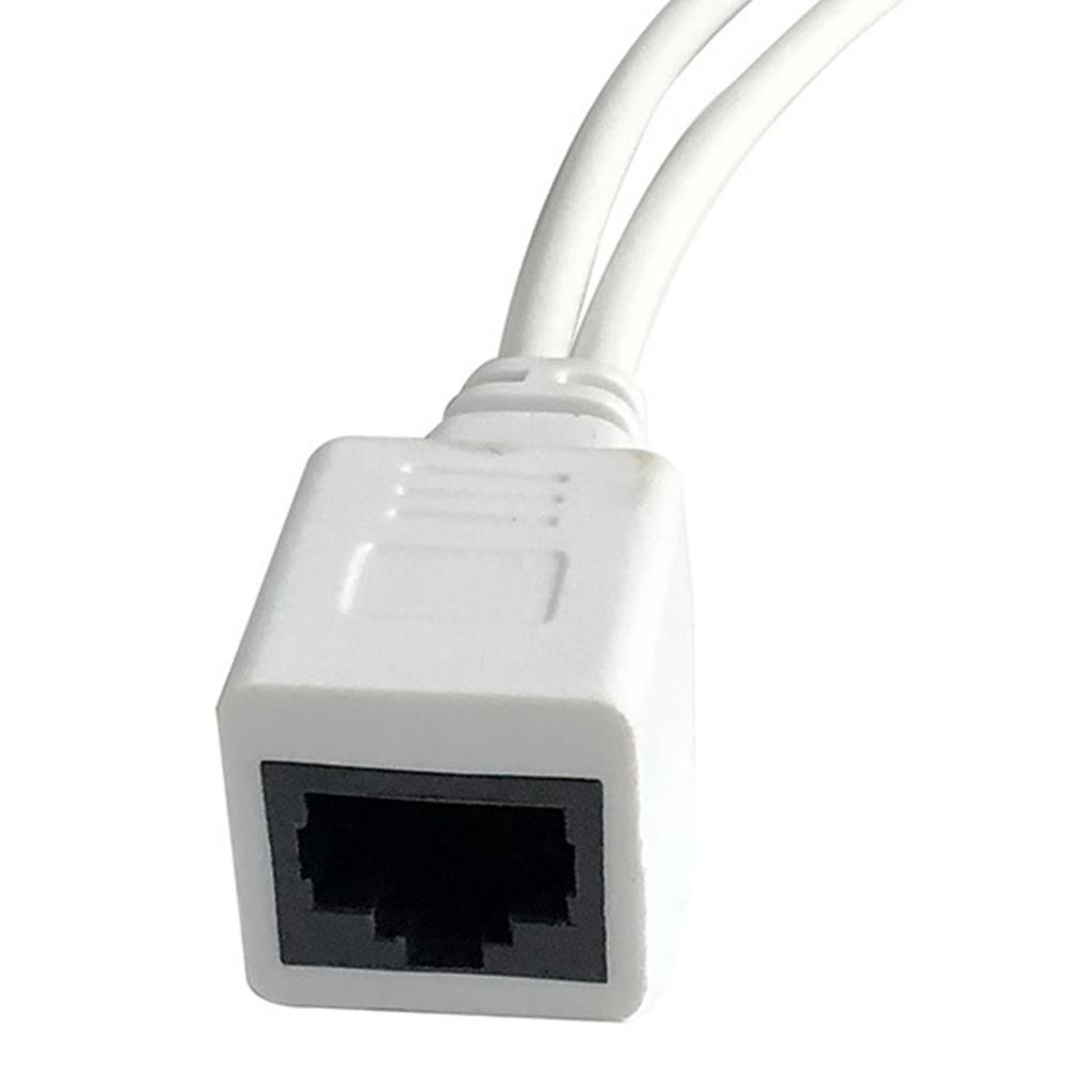 Kit de inyector y divisor PoE pasivo de 1 par Inyector y divisor PoE de 12 V para red inalámbrica