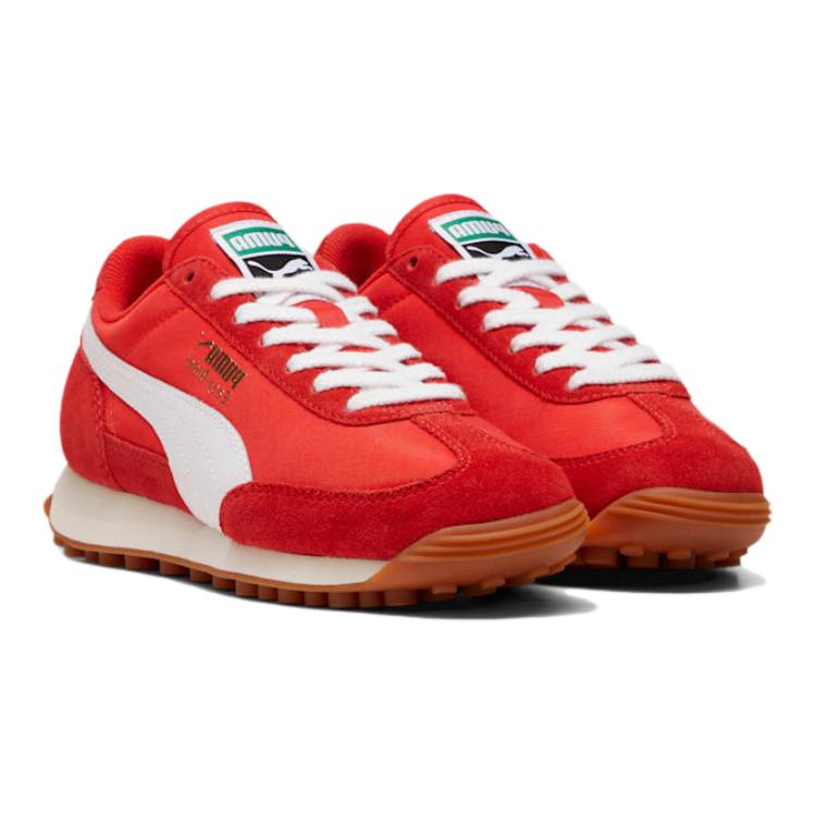 Puma Easy Rider Vintage Big Kid Red Kids Sneakers White 399371-01