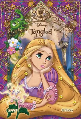 Epoch 70 Piece Jigsaw Puzzle Disney Book Theme/ Rapunzel (10 X 14.7cm) 70-104 with Glue and Spatula with Decoration Parts Included EPOCH
