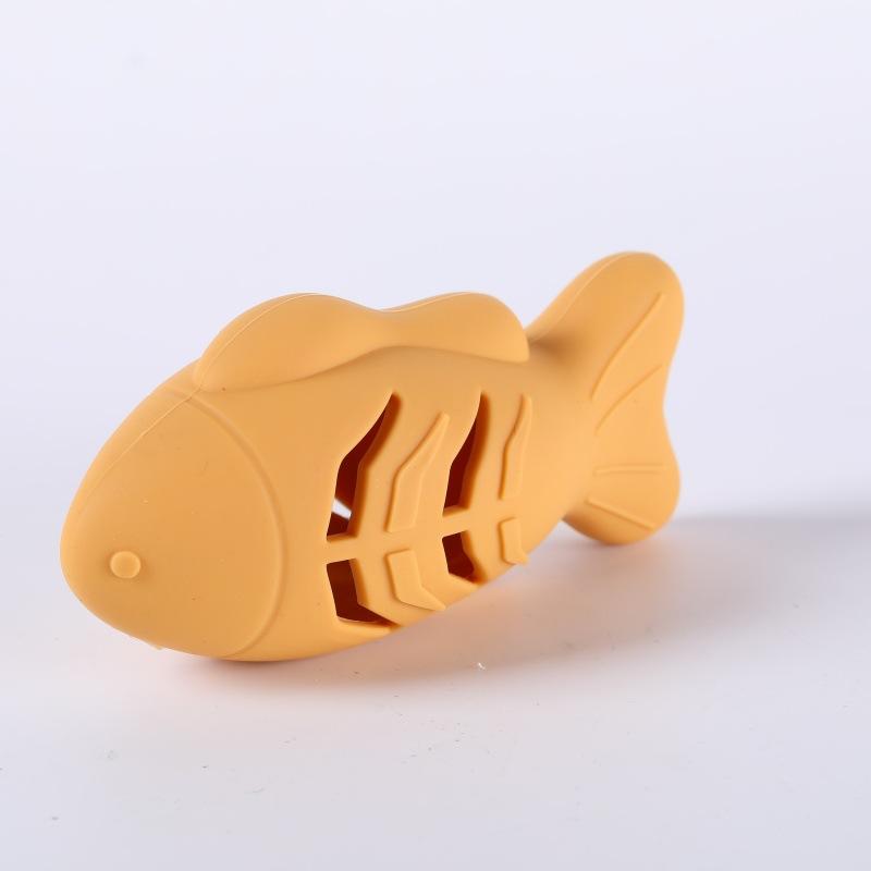Pesce Piccolo Nascondiglio Cibo Macinare i Denti Intrattenimento Animali Domestici Giocattoli Interattivi Durevole Resistente al Morso Silicone Nascondere Snack Giocattolo per Animali Domestici