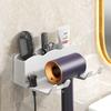 Wall Mounted Hair Dryer Rack For Bathroom Hair Dryer Hanger Hair Dryer Storage Rack Home Organizer Bathroom Accessories