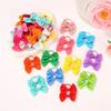 20/40Pcs/lot Baby Bows Ribbon Hairbands for Girls Ties Elastic Hairbands Infants Pigtail Holders Hair Accessories