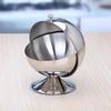 1PC Stainless Steel Spherical Sugar Bowl Stainless Steel Storage Tank 16x13.5cm