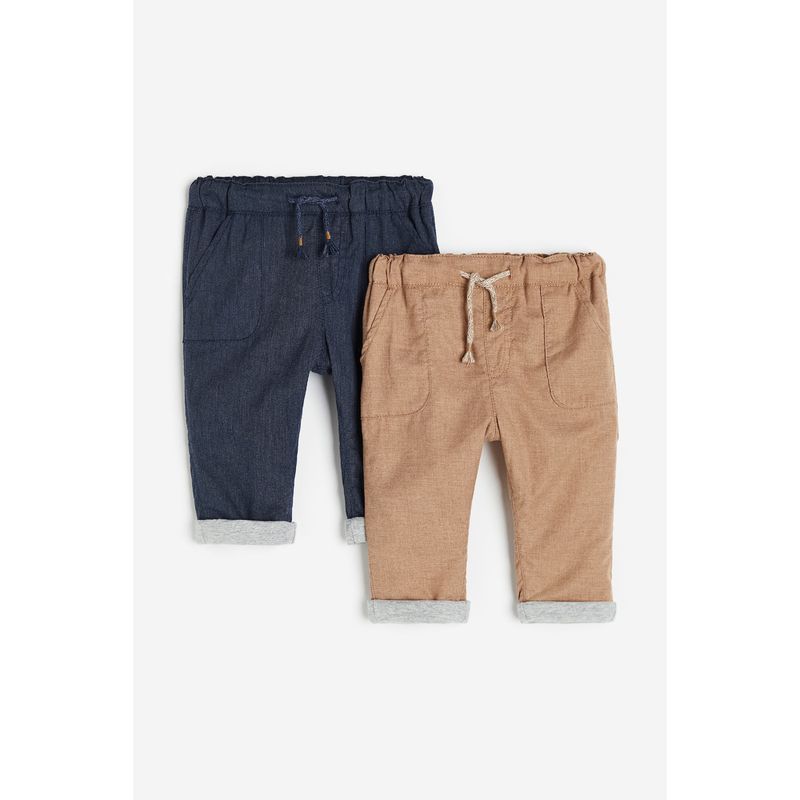 

HM Детская одежда Брюки для малыша 2 шт. Летние Полностью на подкладке Хлопковые брюки 1163032