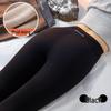 Women's High Waist Fleece Lined Shark Leggings - Cross Waist Tummy Control Yoga Pants for Autumn/Winter