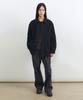 INSILENCE Garment Dyed Double-Pleat Wide Pants Dark Grey