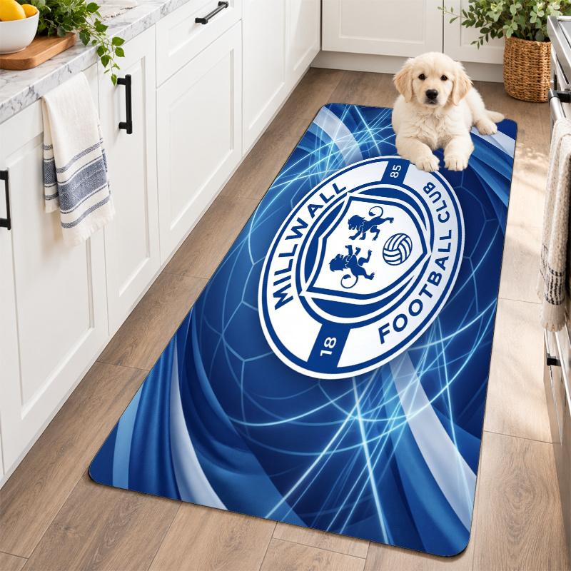 Flannel Kitchen Mat Millwall Football Soft Area Rug Non Slip Floor Carpet Home Decoration