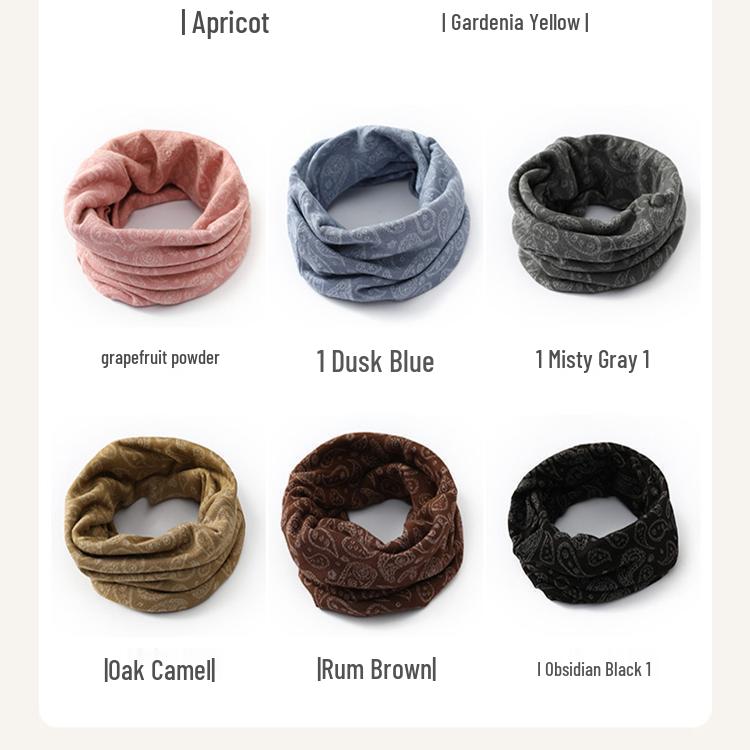 Unisex Winter Cotton Snood: Versatile Thick Neck Warmer & Cervical Protection Scarf