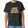 Men Casual Shirts Short Sleeves You Are Loved Positive Black Tees Oversized T-shirts