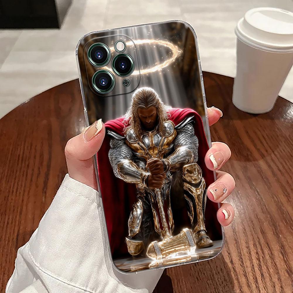 Coque de téléphone Marvel Spider-Man Iron Man Black Panther Pour iPhone 17 Pro Max 17E 11 12 13 14 15 16 Pro Max Plus 17 Air 16E XS Housse Souple