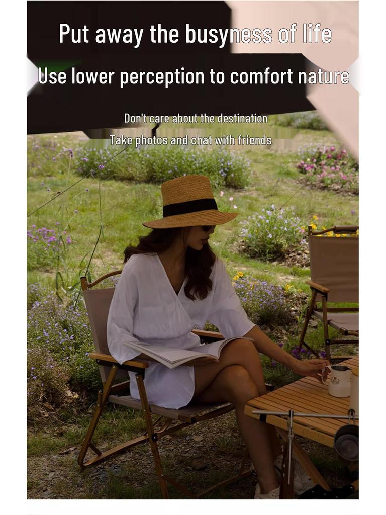 Octagonal Vinyl Camping Canopy: Thickened, Portable Sunshade & Rainproof Butterfly Awning