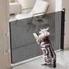 Retractable Pet Safety Gate Baby Barrier Indoor Mesh Fence Stair Barrier for Dogs Kitten with Reinforced Strip Prevent Crawling