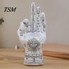 Spooky Halloween Table Decor Palmistry Hand Incense Holder, Resin Statue, Decorative Gothic Home Ornament Stick Ancient Mystical Palm Sculpture