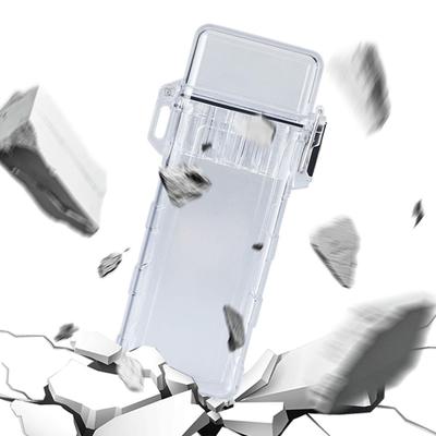 Outdoor EDC Transparent Cigarette Case Waterproof Cigarettes Box Holder Cigarette Box for Men Women