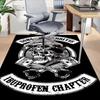1pc Sons of Anarchy Themed Office Carpet Chair Mats - Durable Polyester Rug for Home Theater, Office, Dorm Room Decor - tA22
