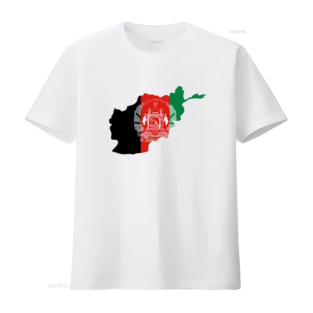 Afghanistan Flagge Karte Design T-Shirt Für Kabul Mazar Kandahar Druck Vintage Stilvoll Mode Homme Grafik
