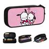 Kawaii Cartoon Pochacco Kiss Pencil Case for Girls Boys Large Capacity Anime Cute Pencil Pouch Stationery