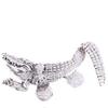 2Pcs Zinc Alloy Animal Brooches Vintage Style Classic Design Lapel Pin Exquisite Creative Crocodile Brooches Coat Neckline