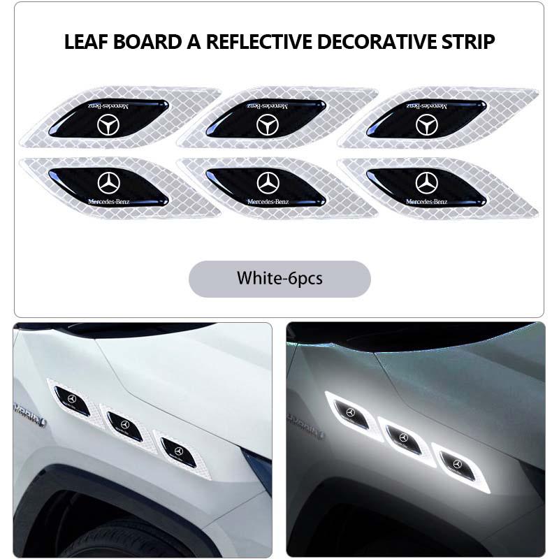 

Car Reflective Sticker 3D Epoxy Car Styling Reflective Strips Safety Warning Stickers For Benz CITAN VITO SPRINTER CLS SLK Sport