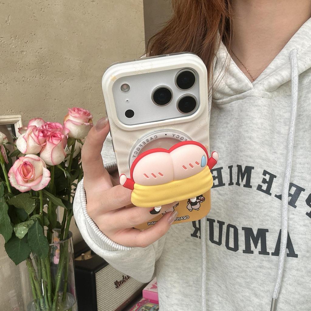 Soporte Magnético de Trasero de Shin-chan para Funda de iPhone 17/16 Pro Max/15/14