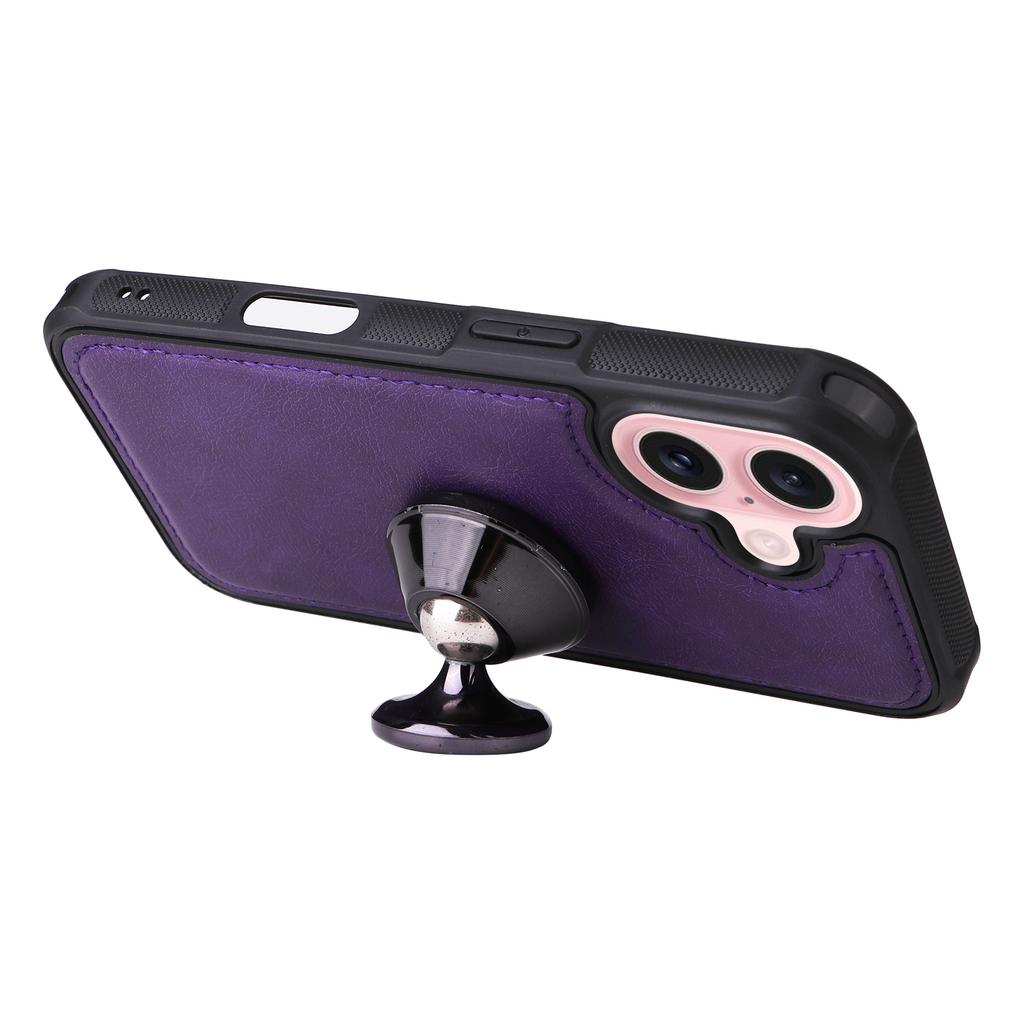 Pentru iPhone 16 Husă Magnetică din Piele Husă Mobilă cu Portofel cu Fermoar Detașabil Curea