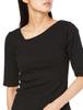 Washable Telecore Symmetrical Neck Sleeve Black Main Size F [BIS] Women's 5/4 Pullover, BVM63090, (01),