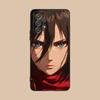 AOT Mikasa Mobile Phone Case for Samsung Galaxy A73 72 71 70 56 55 54 53 52 36 35 34 23 16 15 5G Colour Protective Luxury Pretty